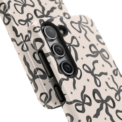 Noir Bows - Tough Phone Case