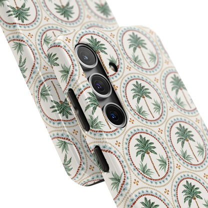 Tropical Tile Palm - Tough Phone Case - Arc & Bold