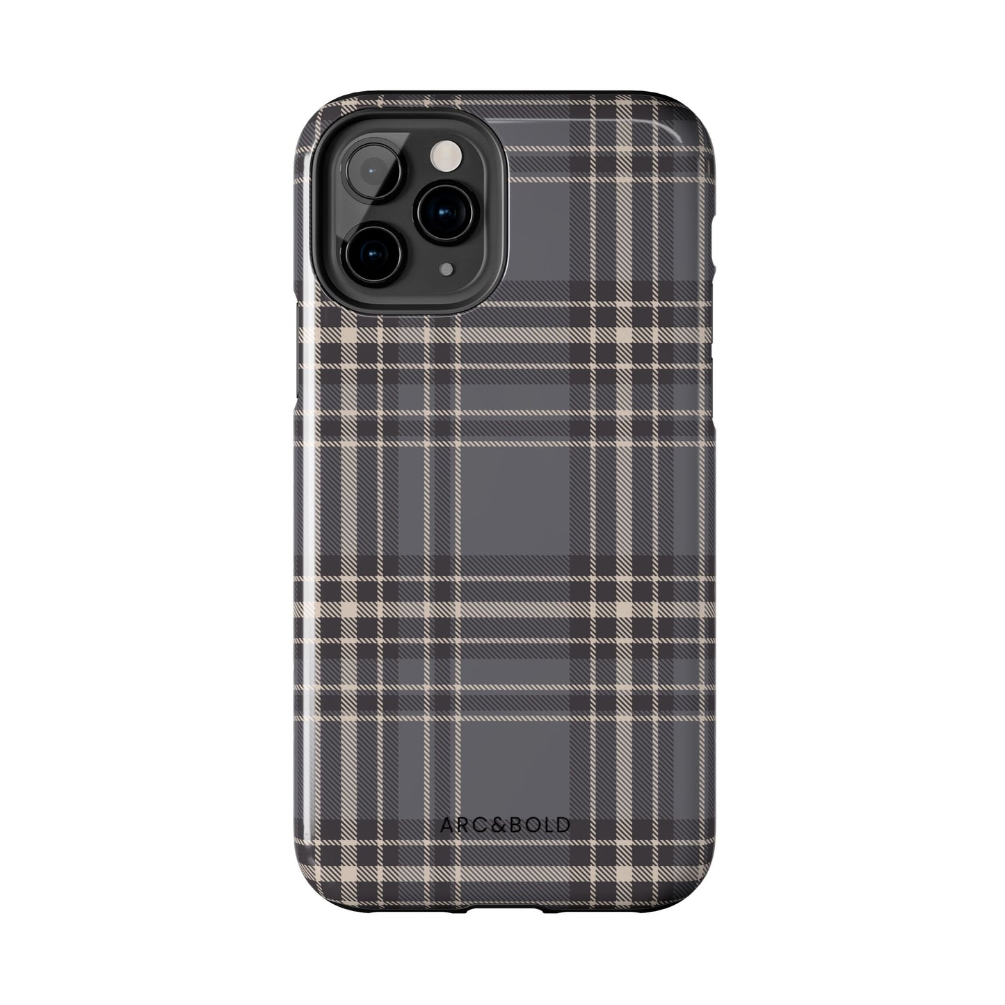 Monochrome Tartan - Tough Phone Case