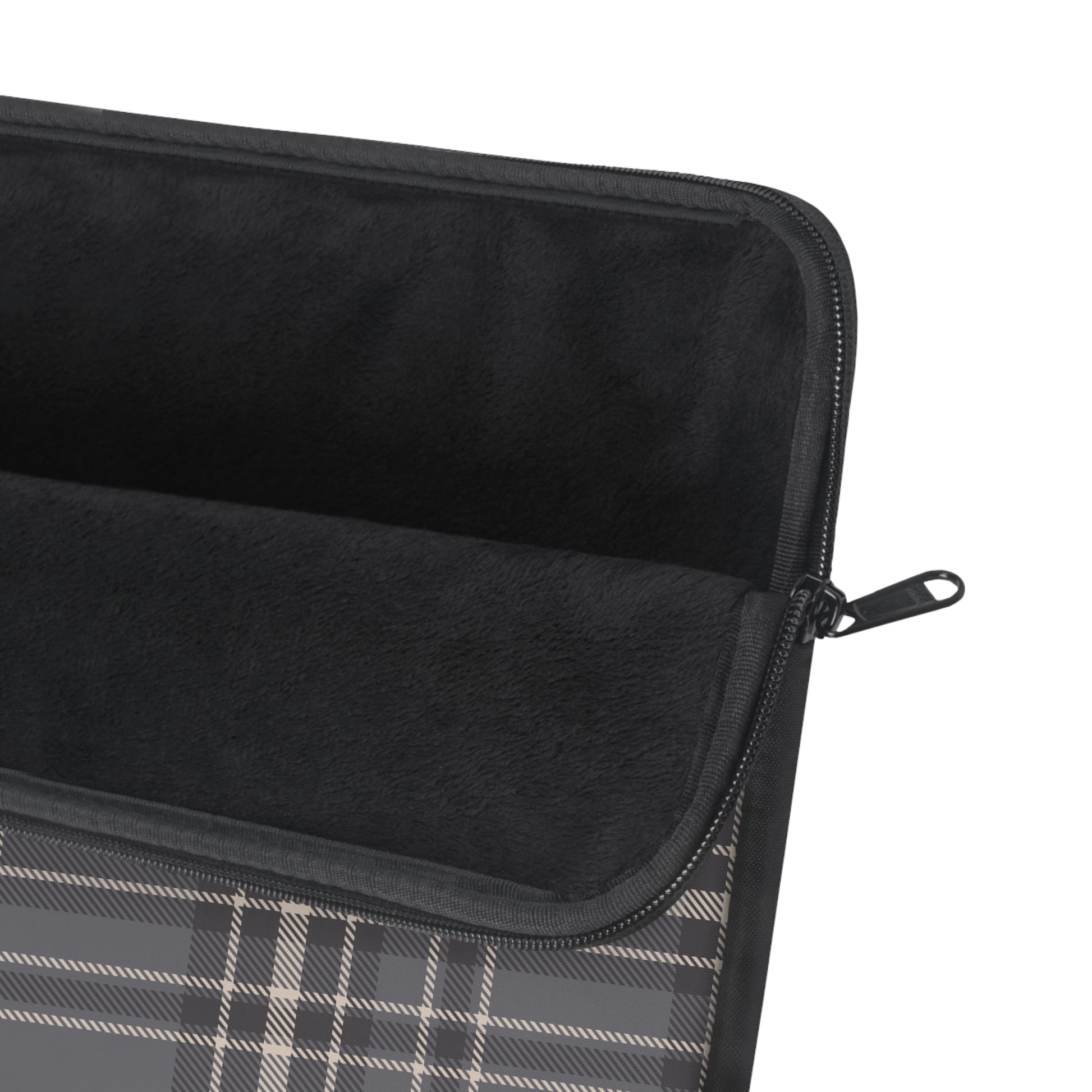 Monochrome Tartan - Laptop Sleeve - Arc & Bold