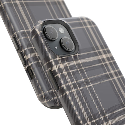 Monochrome Tartan - Magnetic Tough Case - Arc & Bold