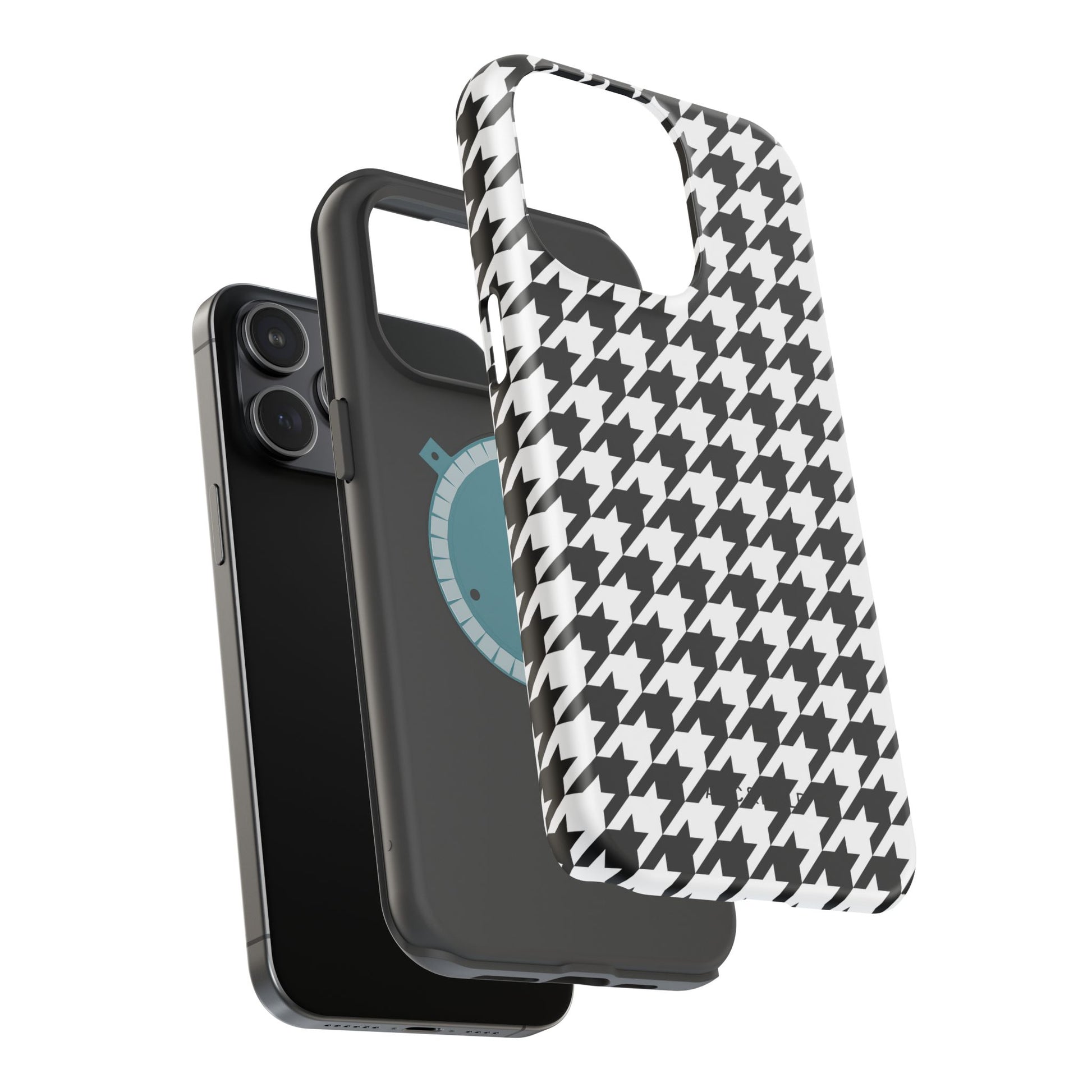 Houndstooth - Magnetic Phone Case - Arc & Bold
