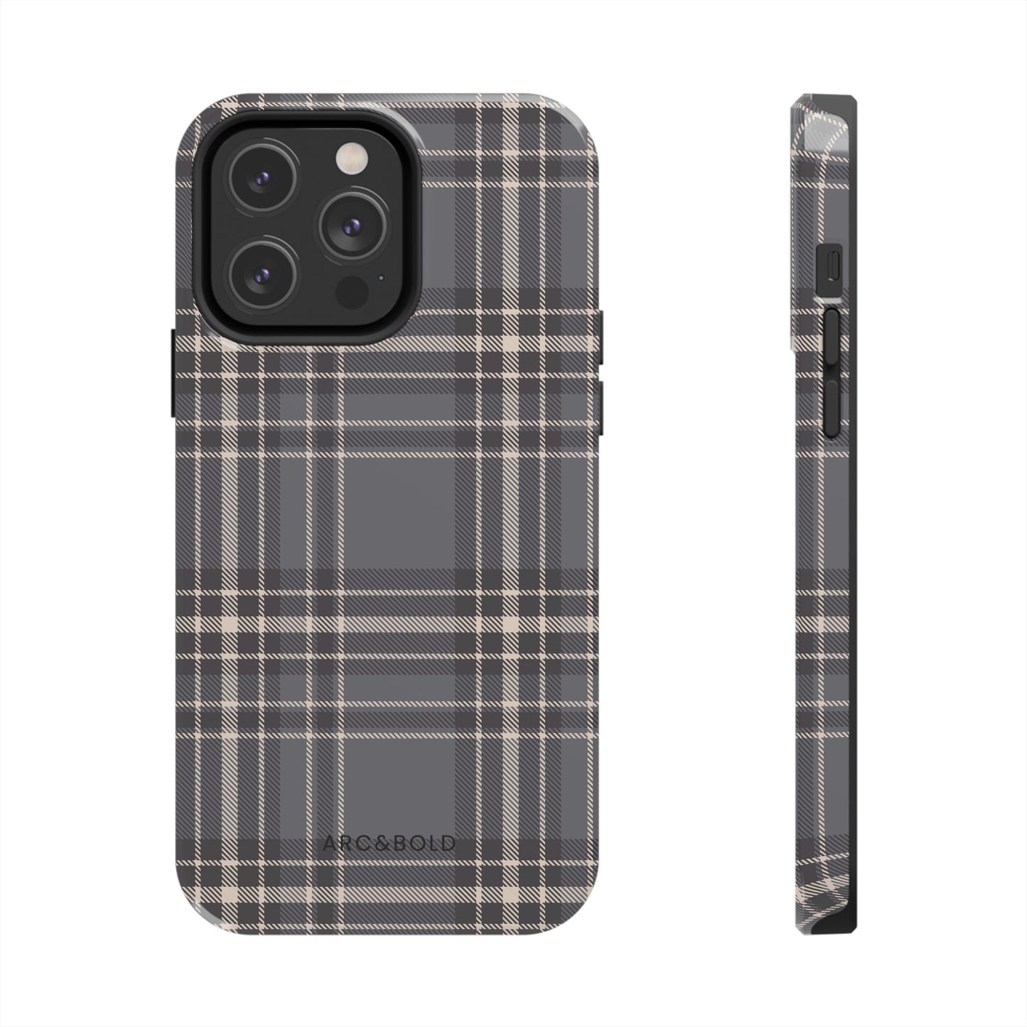 Monochrome Tartan - Tough Phone Case