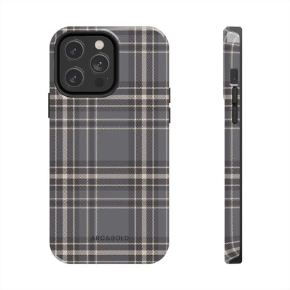 Monochrome Tartan - Tough Phone Case
