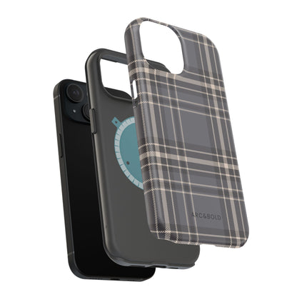 Monochrome Tartan - Magnetic Tough Case - Arc & Bold