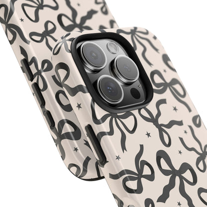 Noir Bows - Tough Phone Case