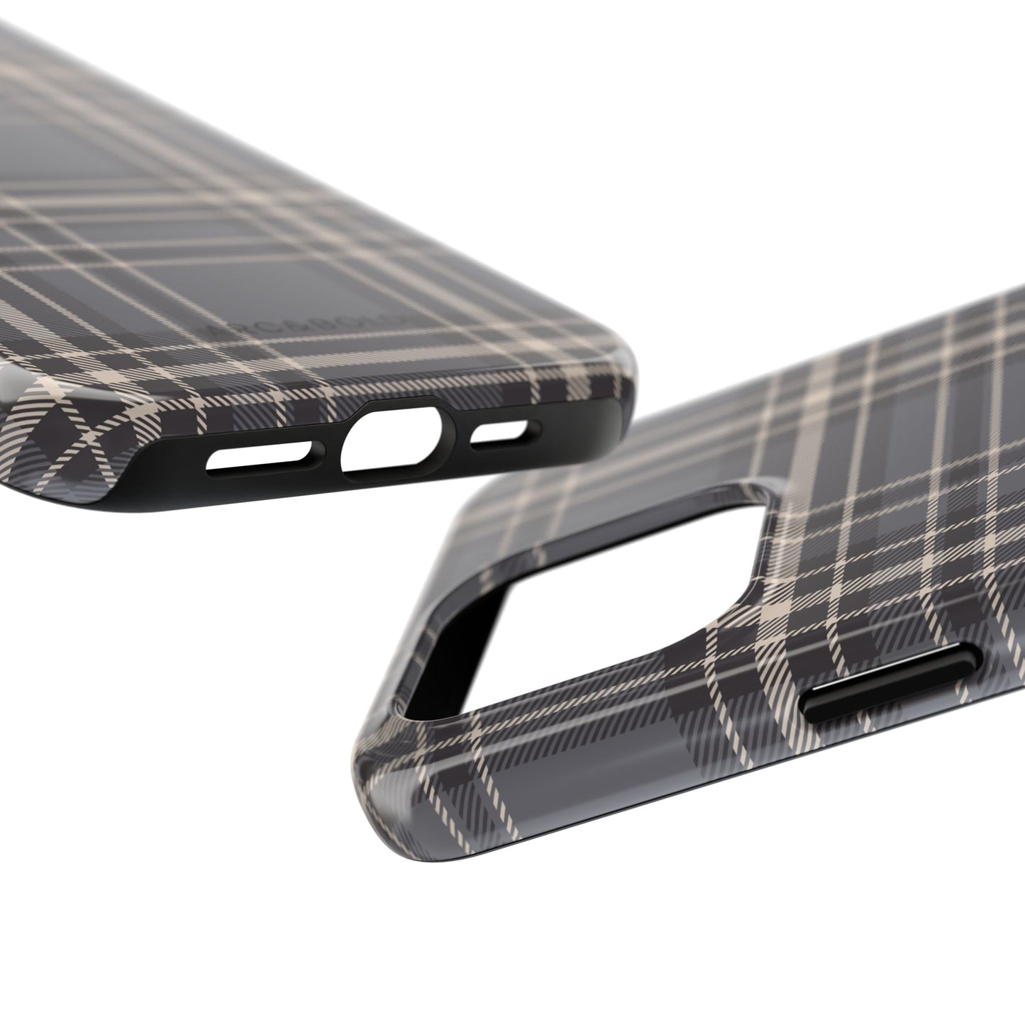 Monochrome Tartan - Tough Phone Case