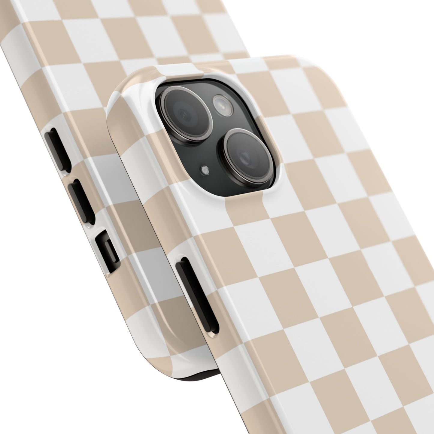 Beige Checker - Tough Phone Case - Arc & Bold