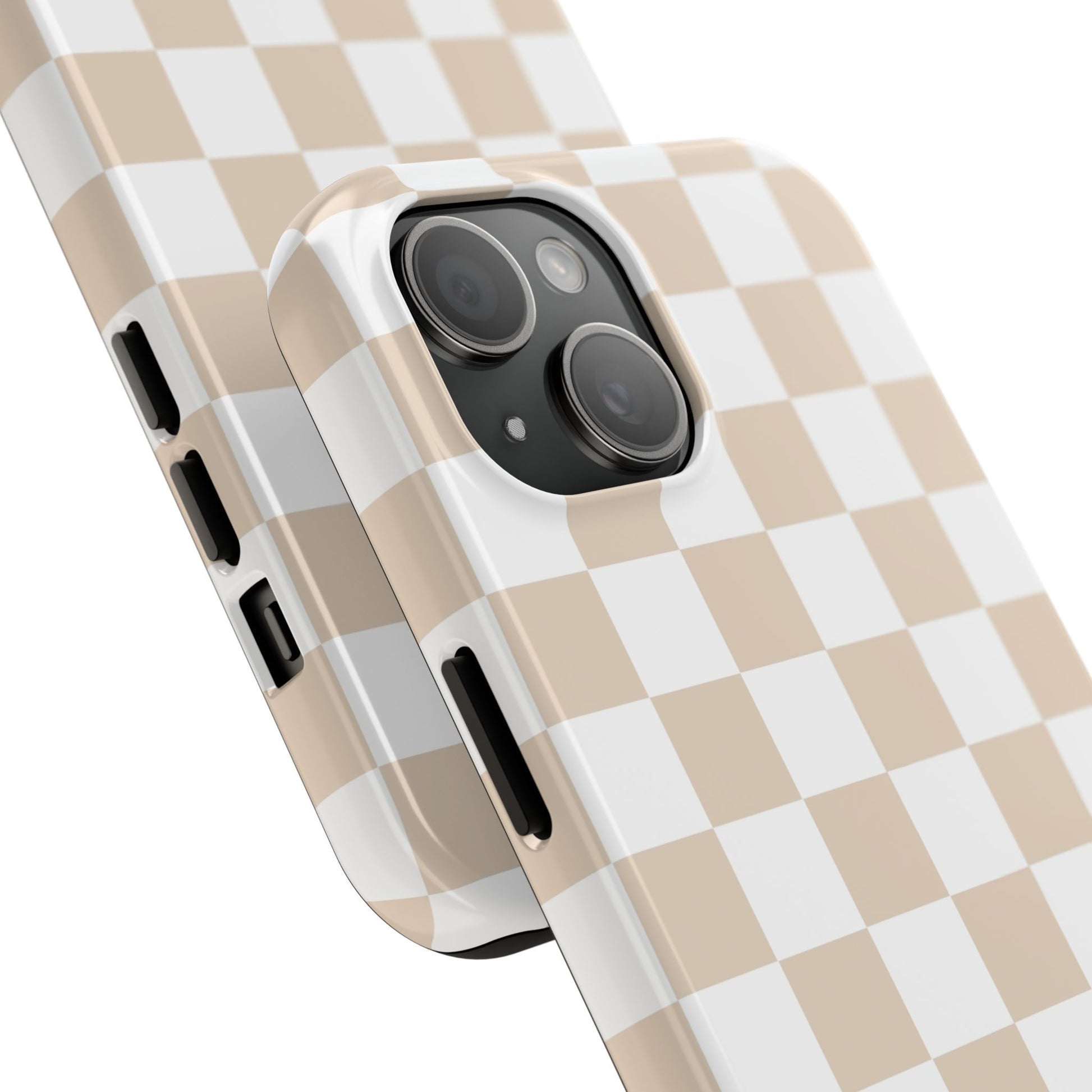 Beige Checker - Tough Phone Case - Arc & Bold
