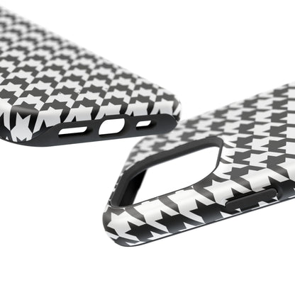 Houndstooth - Magnetic Phone Case - Arc & Bold
