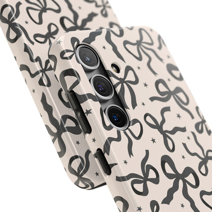 Noir Bows - Tough Phone Case