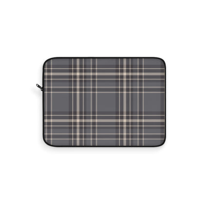 Monochrome Tartan - Laptop Sleeve - Arc & Bold