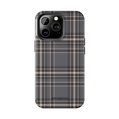 Monochrome Tartan - Tough Phone Case