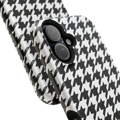 Houndstooth - Magnetic Phone Case - Arc & Bold