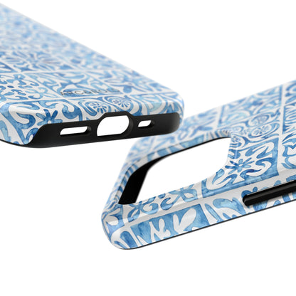 Blue Mosaic - Tough Phone Case - Arc & Bold