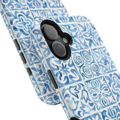 Blue Mosaic - Magnetic Phone Case - Arc & Bold