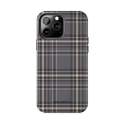 Monochrome Tartan - Tough Phone Case