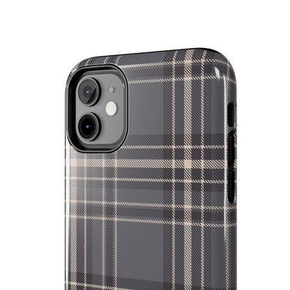 Monochrome Tartan - Tough Phone Case