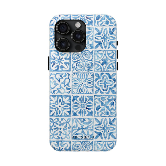 Blue Mosaic - Tough Phone Case - Arc & Bold