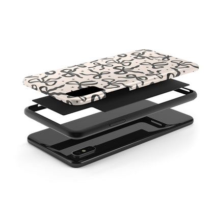 Noir Bows - Tough Phone Case