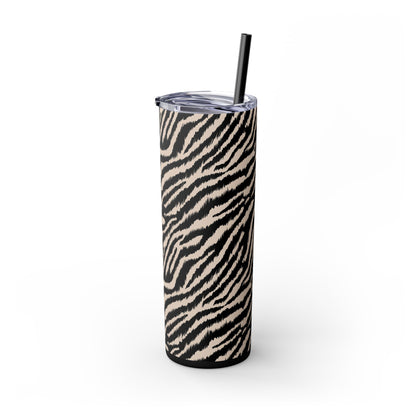 Zebra - Skinny Tumbler with Straw, 20oz