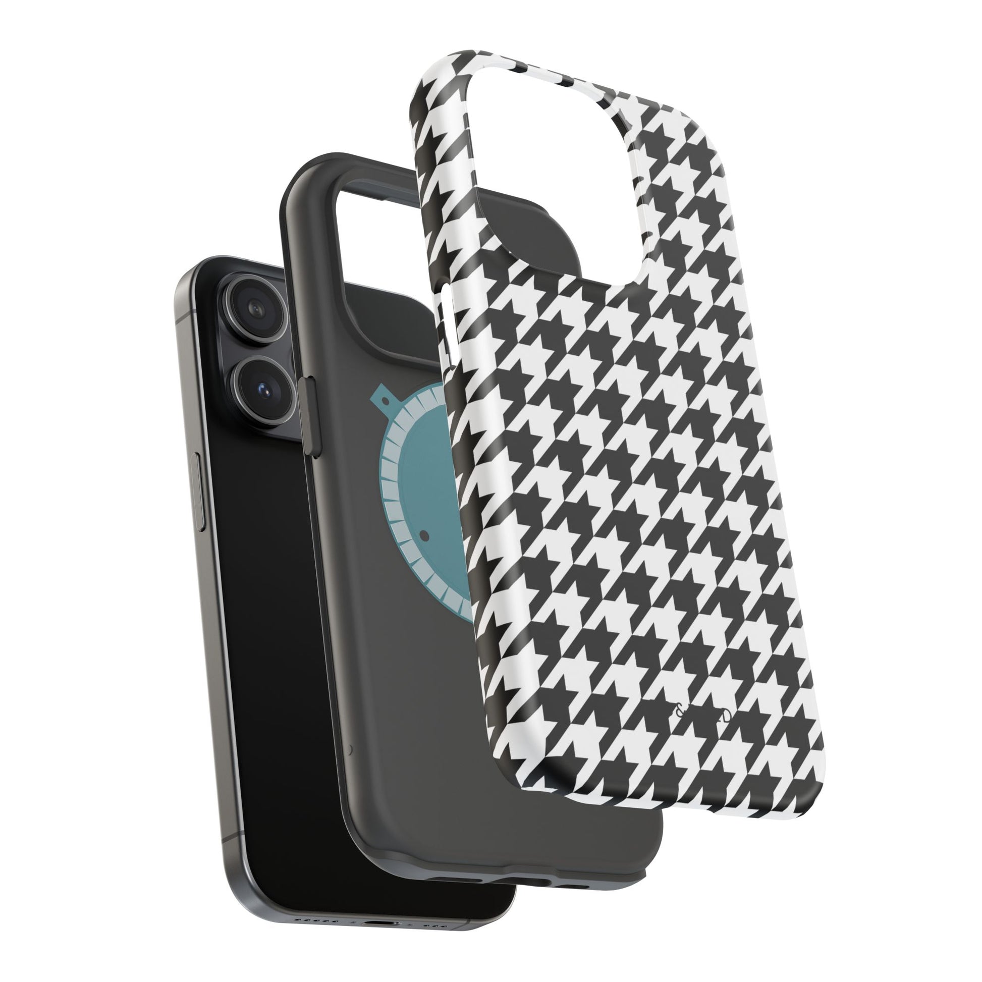 Houndstooth - Magnetic Phone Case - Arc & Bold
