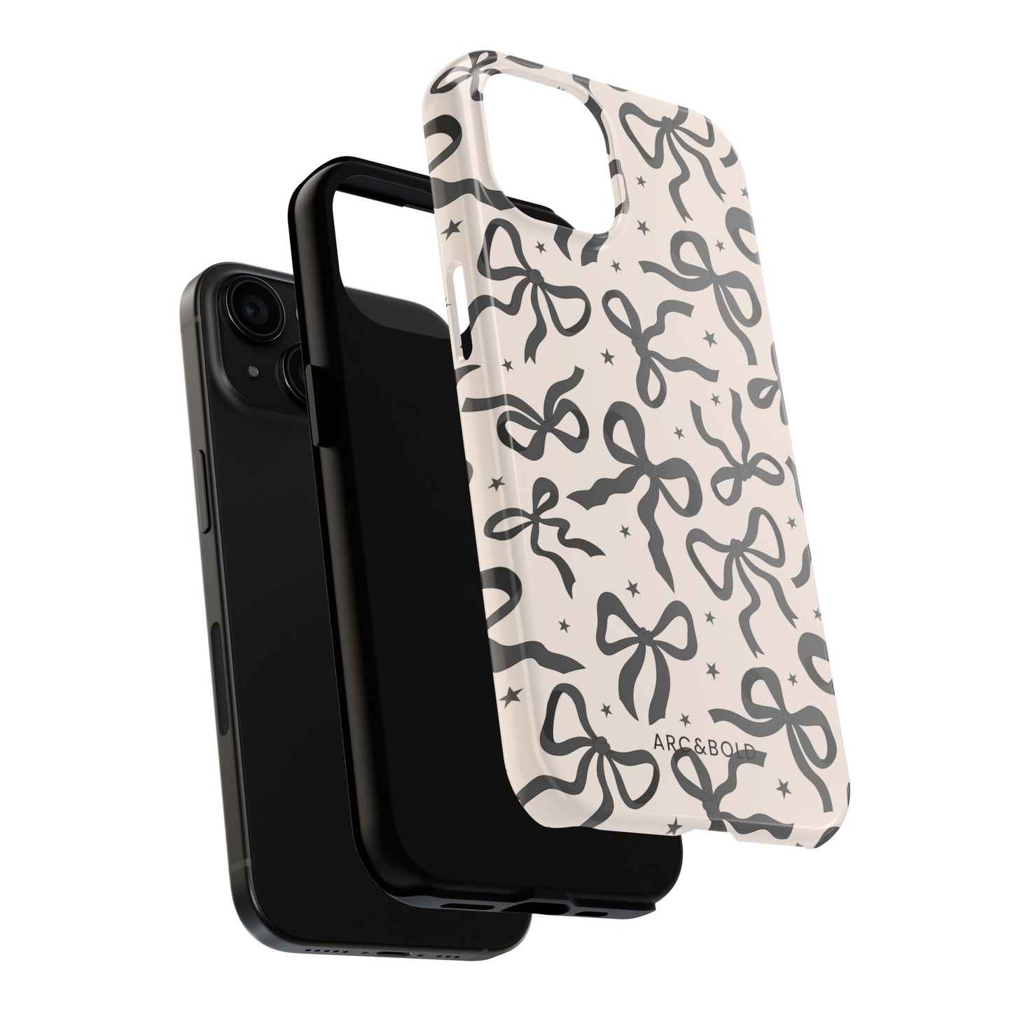 Noir Bows - Tough Phone Case