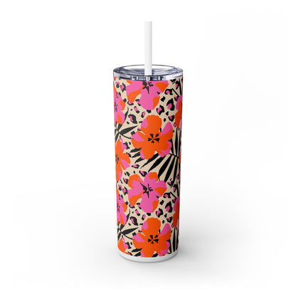 Aloha - Skinny Tumbler with Straw, 20oz