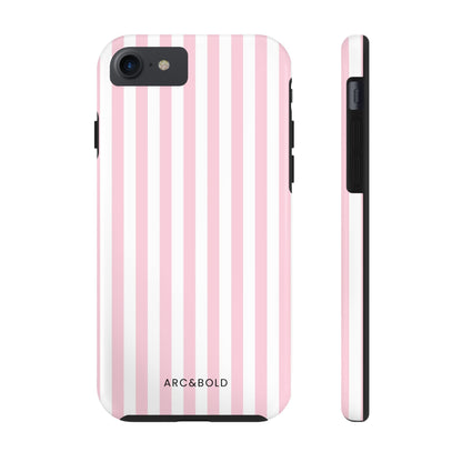 Pink Striped - Tough Phone Case - Arc & Bold