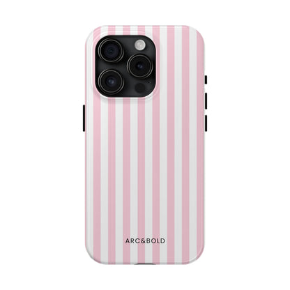 Pink Striped - Tough Phone Case - Arc & Bold