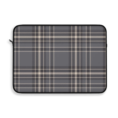 Monochrome Tartan - Laptop Sleeve - Arc & Bold