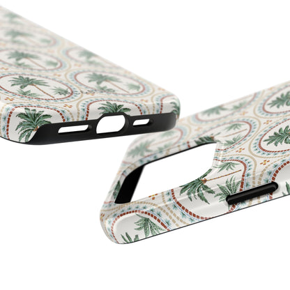 Tropical Tile Palm - Tough Phone Case - Arc & Bold