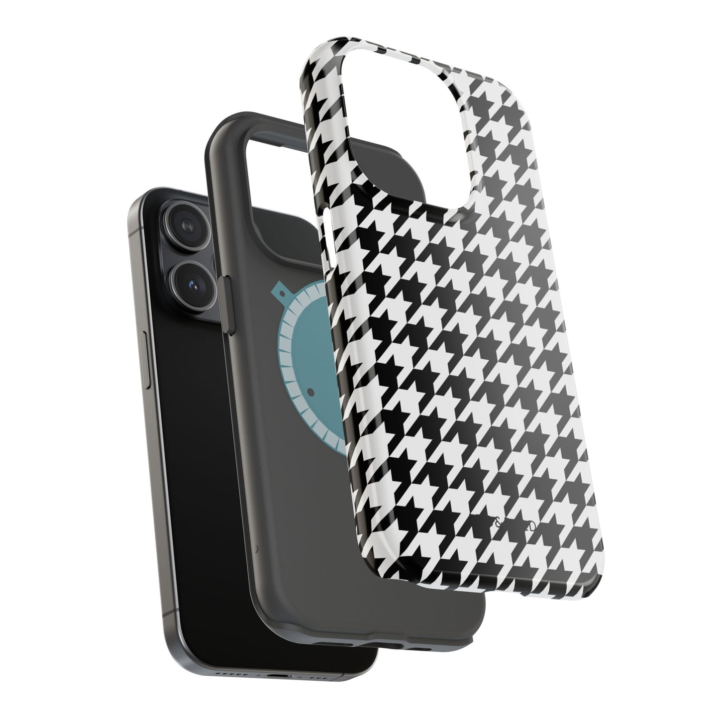 Houndstooth - Magnetic Phone Case - Arc & Bold