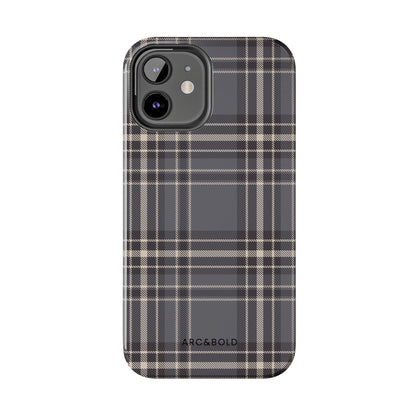Monochrome Tartan - Tough Phone Case