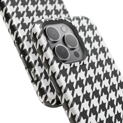 Houndstooth - Magnetic Phone Case - Arc & Bold
