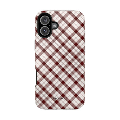 Maroon - Magnetic Tough Case - Arc & Bold