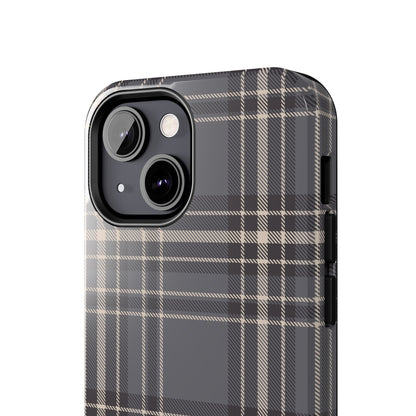 Monochrome Tartan - Tough Phone Case