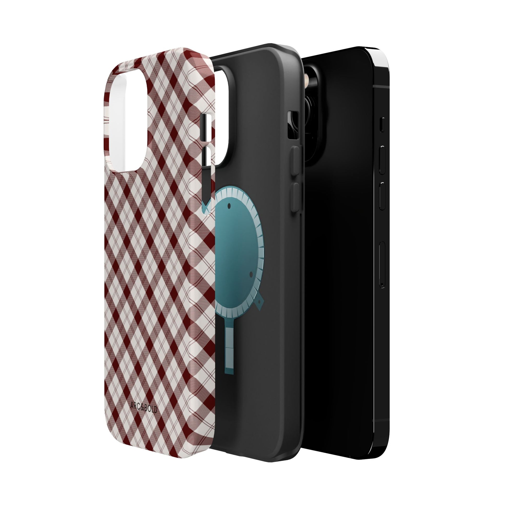 Maroon - Magnetic Tough Case - Arc & Bold