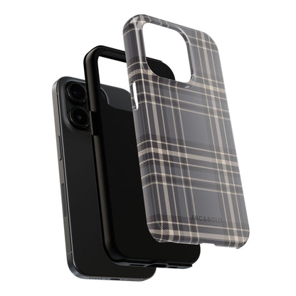 Monochrome Tartan - Tough Phone Case