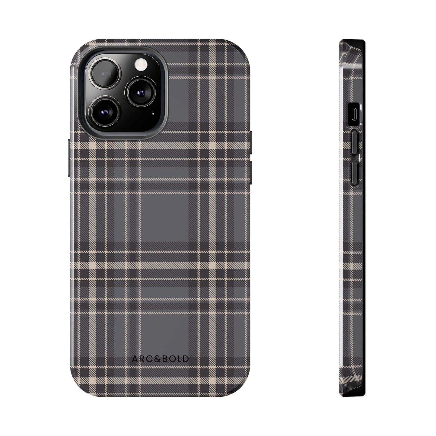 Monochrome Tartan - Tough Phone Case