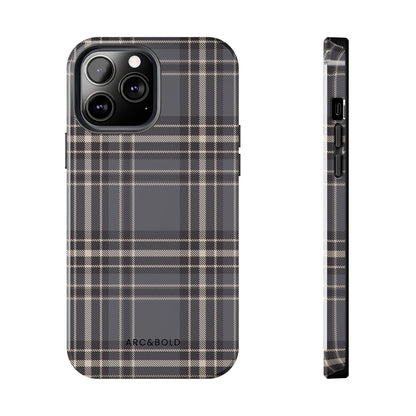 Monochrome Tartan - Tough Phone Case