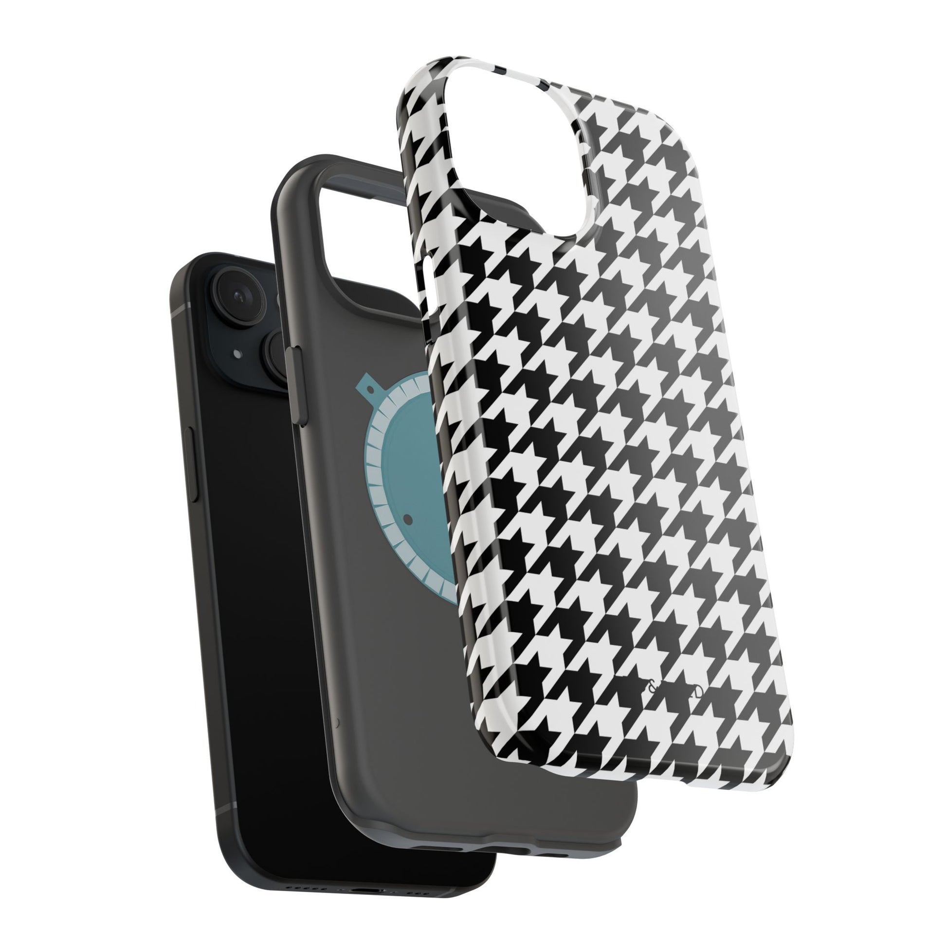 Houndstooth - Magnetic Phone Case - Arc & Bold