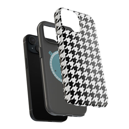 Houndstooth - Magnetic Phone Case - Arc & Bold