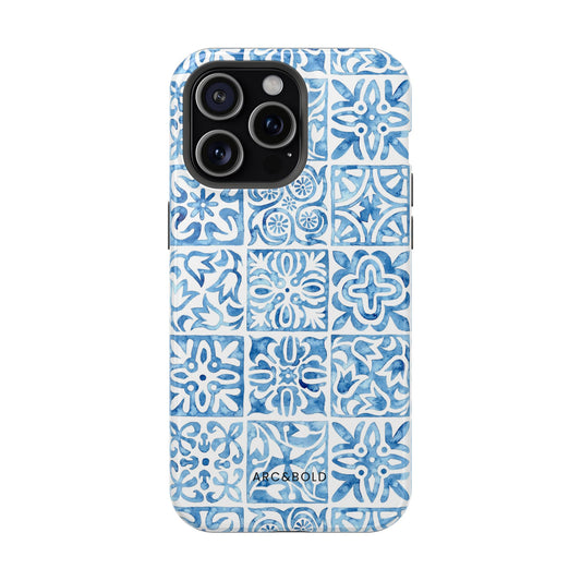 Blue Mosaic - Magnetic Phone Case - Arc & Bold