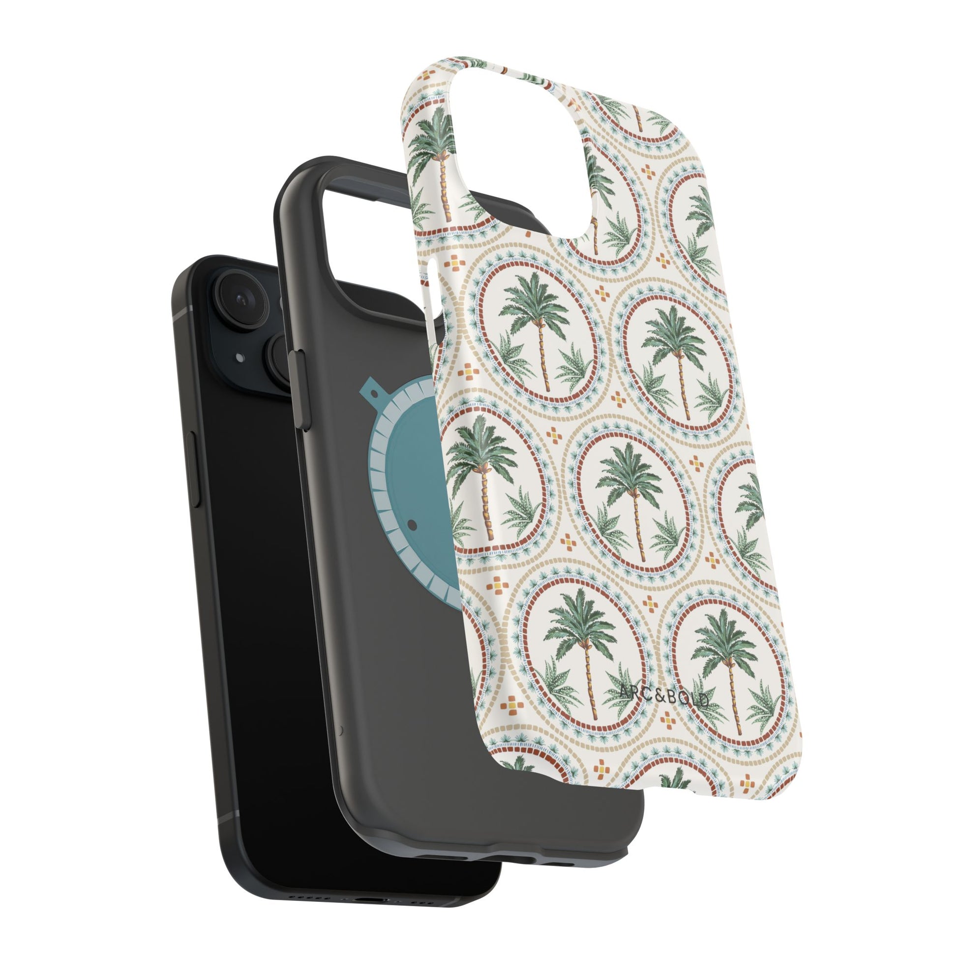 Tropical Tile Palm - Magnetic Tough Case - Arc & Bold
