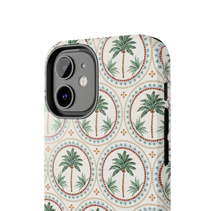 Tropical Tile Palm - Tough Phone Case - Arc & Bold