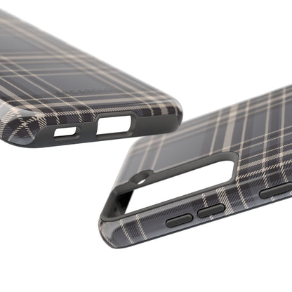 Monochrome Tartan - Tough Phone Case