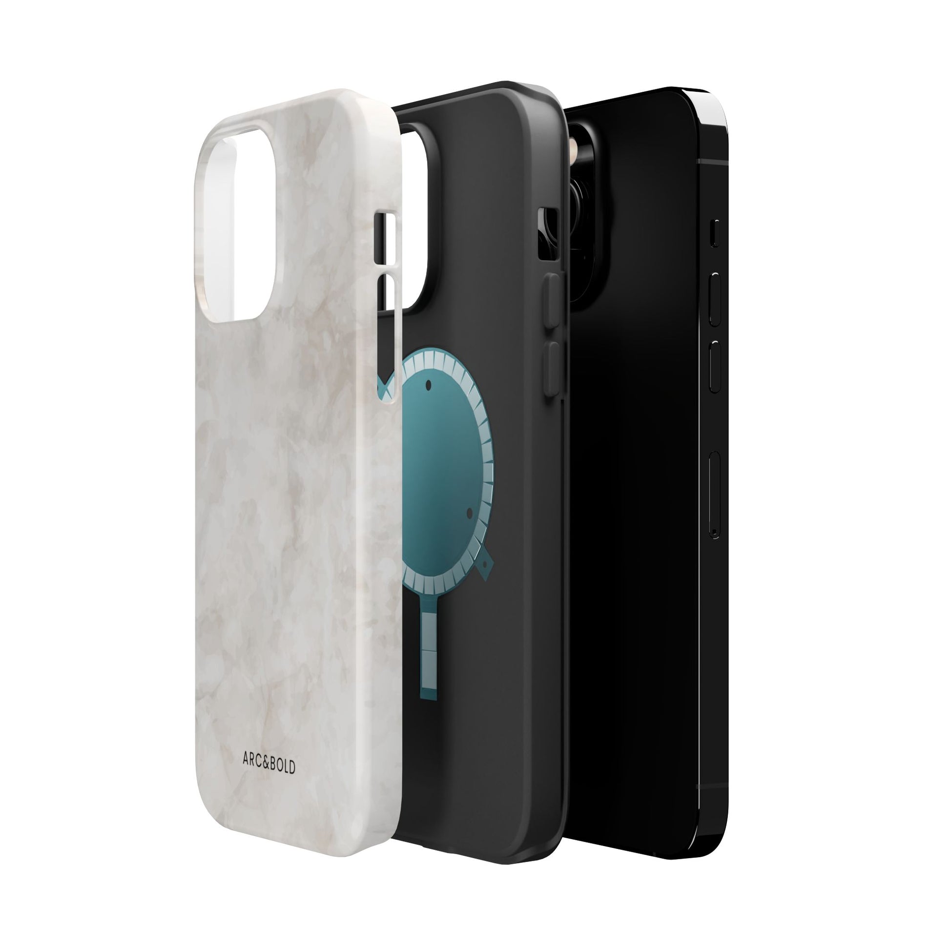Marble - Magnetic Phone Case - Arc & Bold