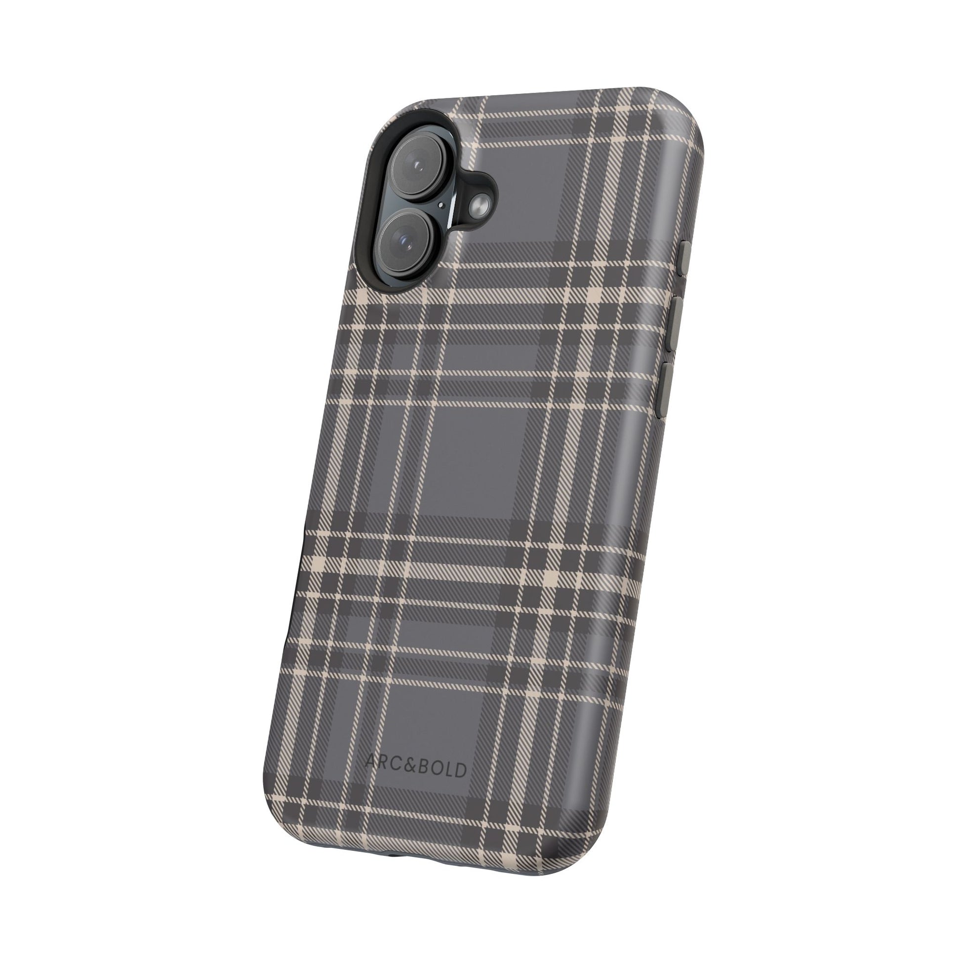 Monochrome Tartan - Magnetic Tough Case - Arc & Bold