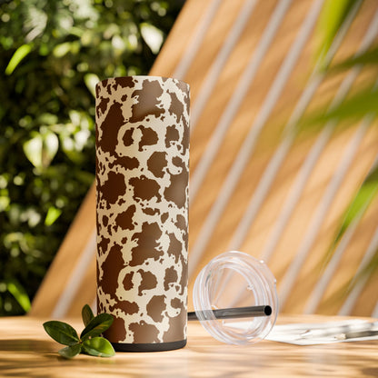 Moo Mood - Skinny Tumbler with Straw, 20oz - Arc & Bold